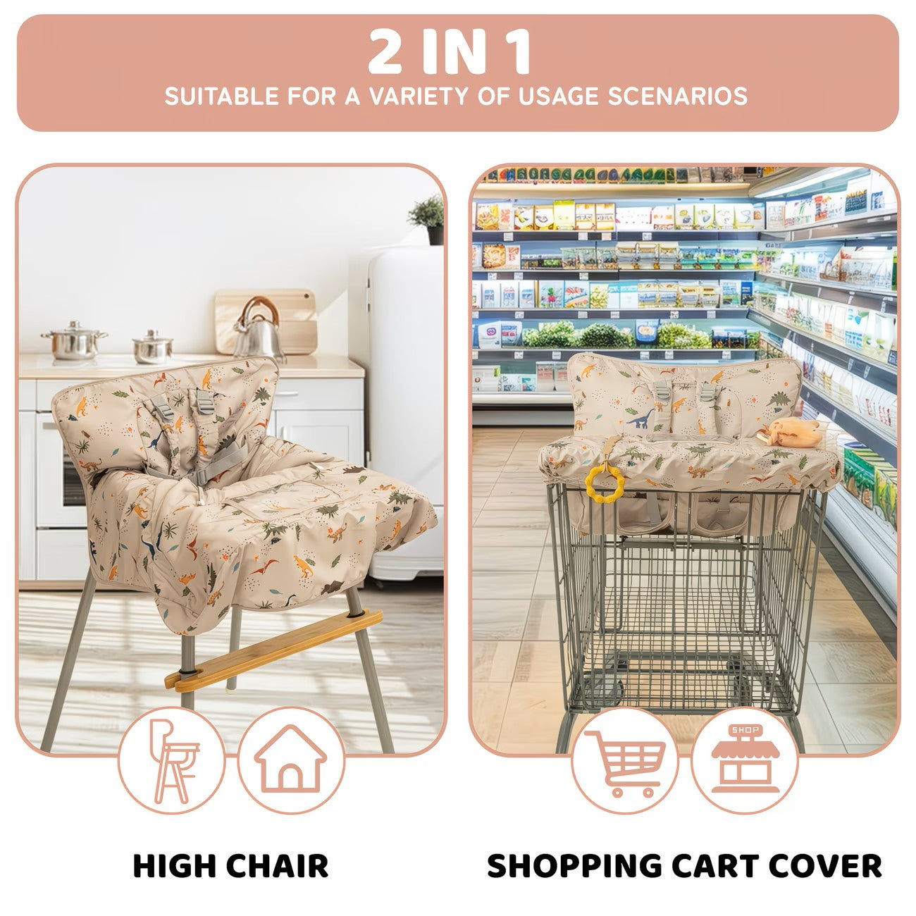 ComfortNest Shopping Cart & High Chair Cover