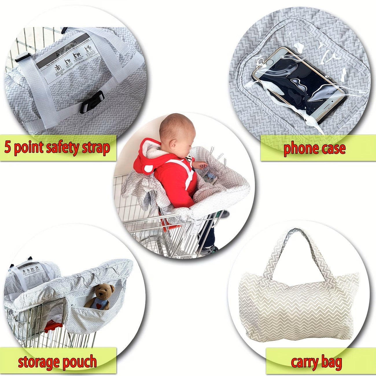 ComfortNest Shopping Cart & High Chair Cover